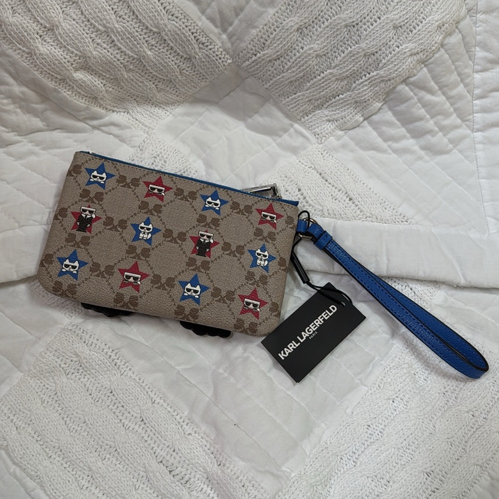 Karl Lagerfeld Paris Maybelle SLG Zip Wristlet - Picture 9 of 13
